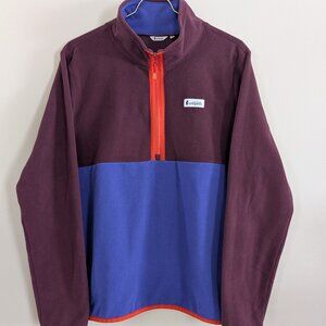 Cotopaxi Amado Fleece Pullover, wine / blue violet / orange | XL